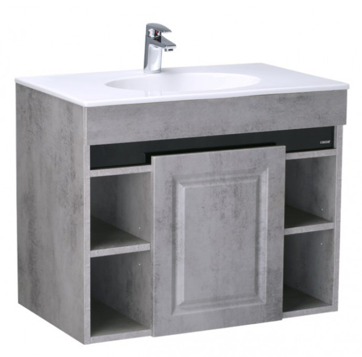 Bộ Tủ Lavabo Caesar LF5026/EH05026ASV Màu Xám Treo Tường