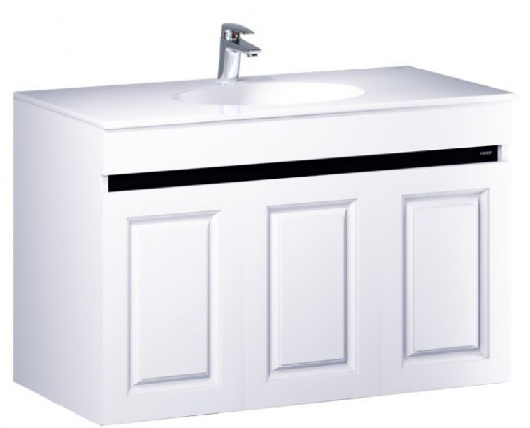 Bộ Tủ Lavabo Caesar Treo Tường LF5028/EH15028AV Màu Trắng