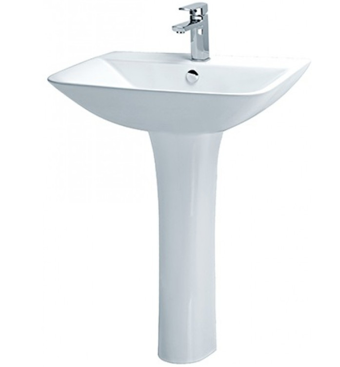 Chậu Rửa Lavabo Caesar Chân Dài L2365/P2445